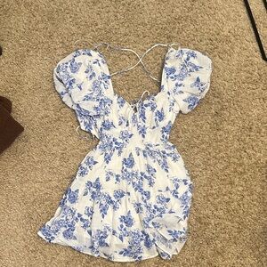 Windsor Blue Floral Mini Dress